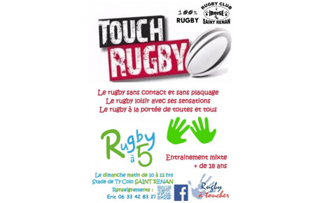 Venez essayer le rugby à toucher!